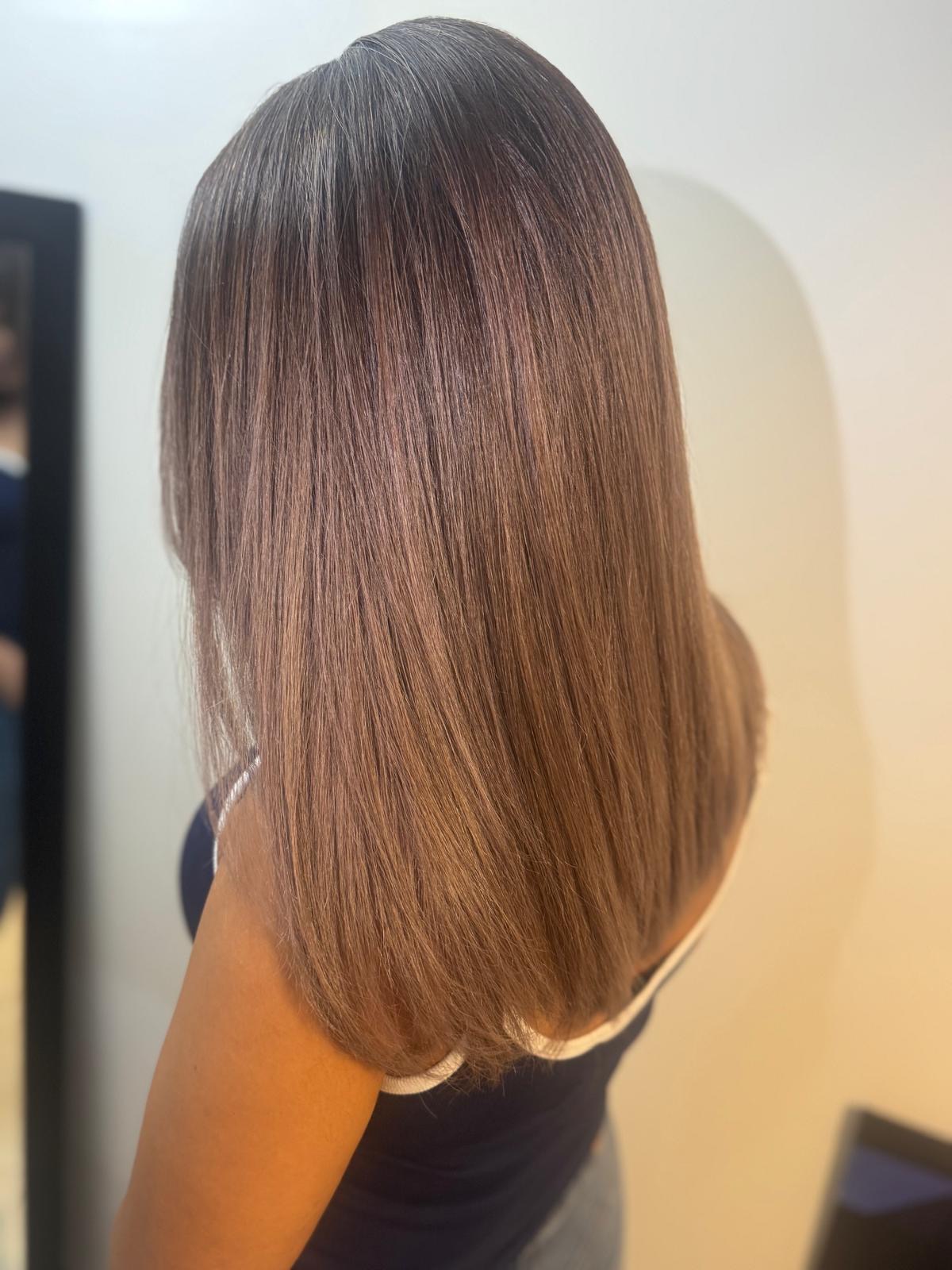 Styled hair result from Maryam's Hair Studio